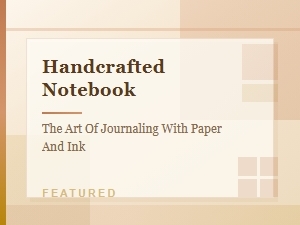 Artisan Notebooks with Handcrafted Text Pairings